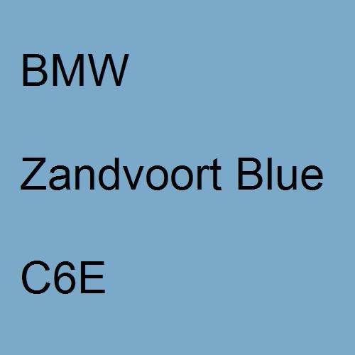 BMW, Zandvoort Blue, C6E.